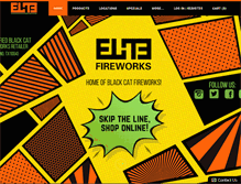 Tablet Screenshot of elitefireworks.com